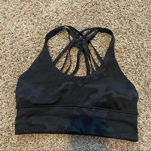 Lululemon Free to be Moved Sports Bra camo Sz 6